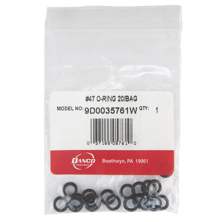 Danco Danco 11/32 in. D X 7/32 in. D No 47 Rubber O-Ring 20 pk 35761W
